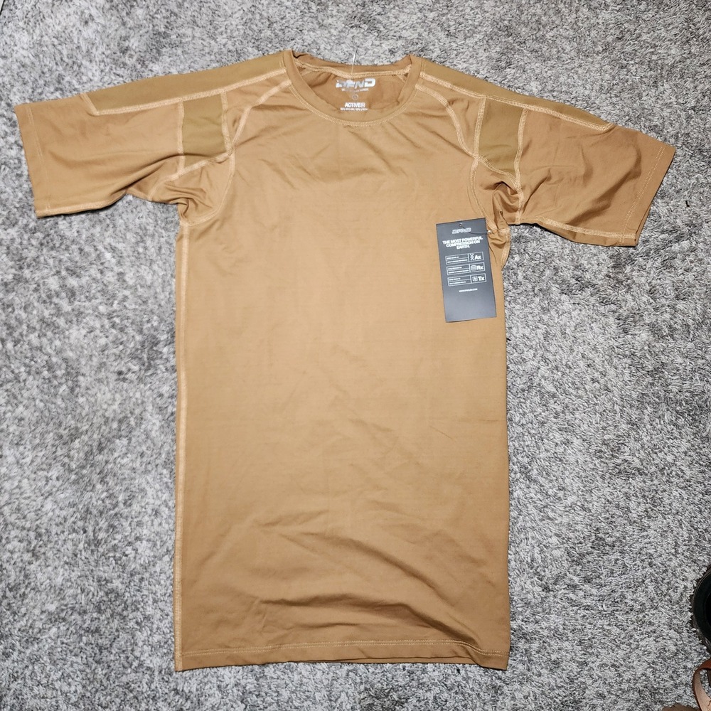 DFND Active Ax Compression Shirt Mens Large Coyote Brown Made in USA NWT - Picture 2 of 4